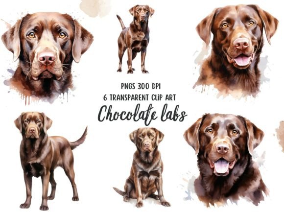 Chocolate Labs Watercolor Clipart: A Designer's Guide