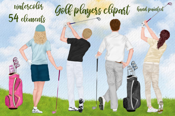 Elevate Your Brand with Authentic Golf Clipart and Design Assets