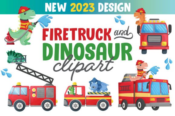 Firetruck & Dinosaur: Bold Illustrations for Creative Heroes