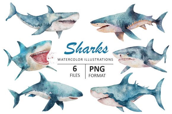 Harks Watercolor Hand Drawn Illustration: A Charming Design Asset