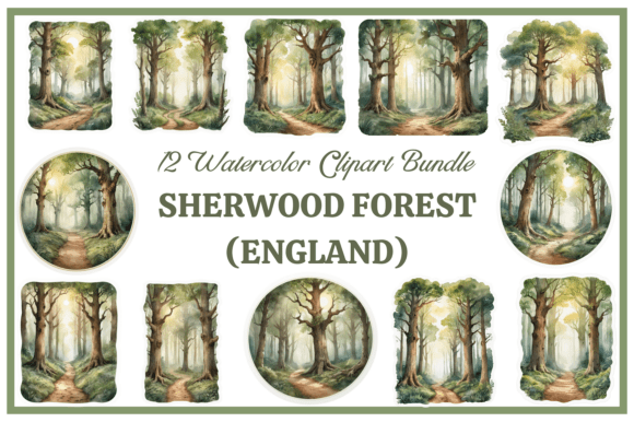 Sherwood Forest Watercolor Clipart: A Designer's Guide
