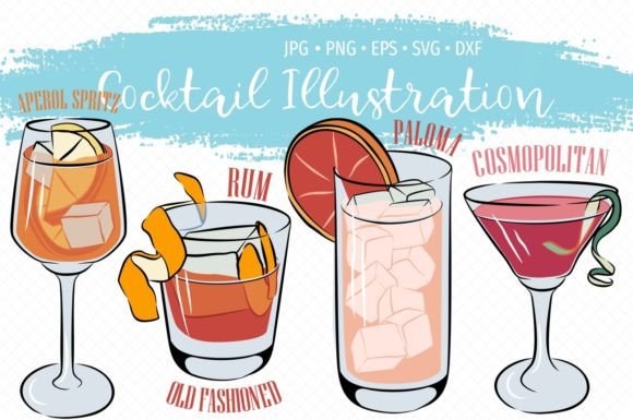 Summer Cocktails Clipart Bundle Vol.1: Your New Go-To for Vibrant Designs