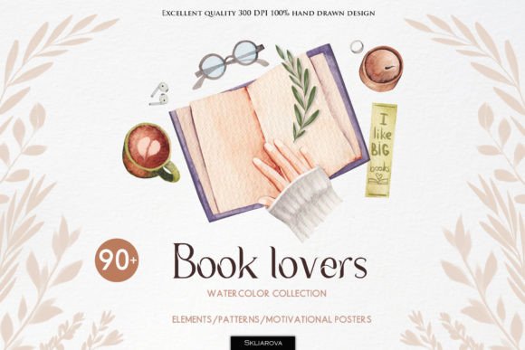 The Book Lovers Watercolor Collection: More Than Just Graphics