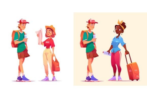 Traveler Characters Set: Your Go-To for Authentic Adventure Design