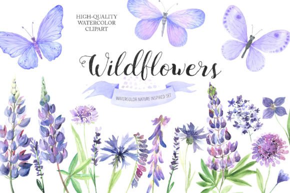 Unveiling the Charm of Watercolor Wildflowers Clipart PNG