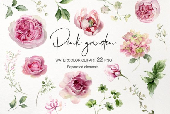Watercolor Pink Flowers Clipart Rose PNG: A Designer's Guide